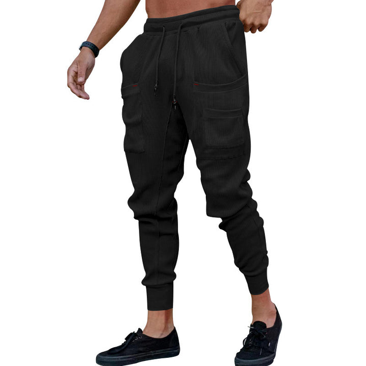 Herren Cargo-Jogginghose mit hochfunktionalen Taschen und flexiblem Bund Aliams