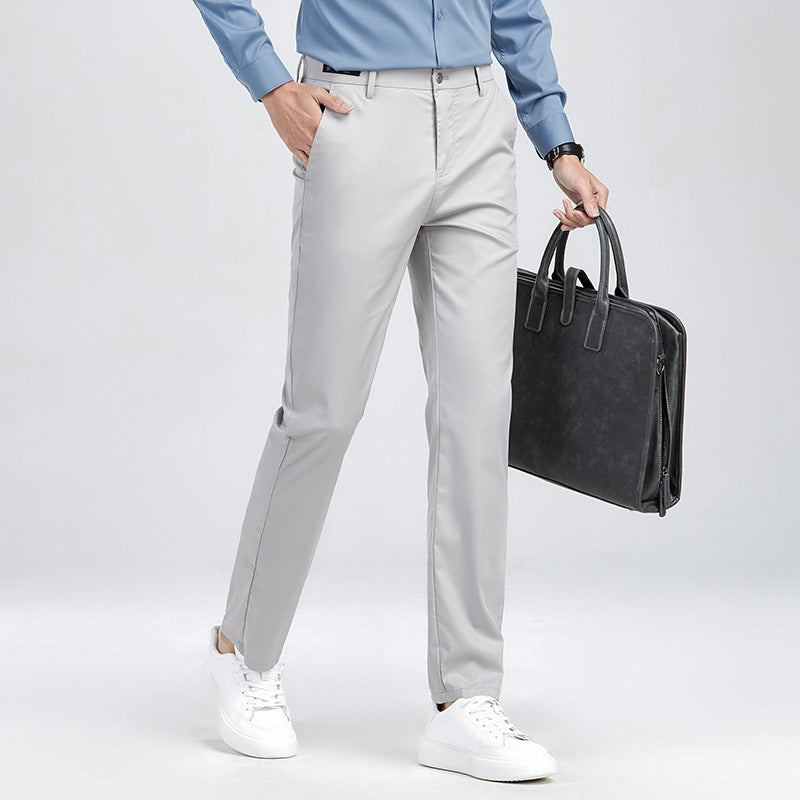 Herren elegante Chino-Hose mit atmungsaktiven Eigenschaften und praktischem Schnitt Aliams