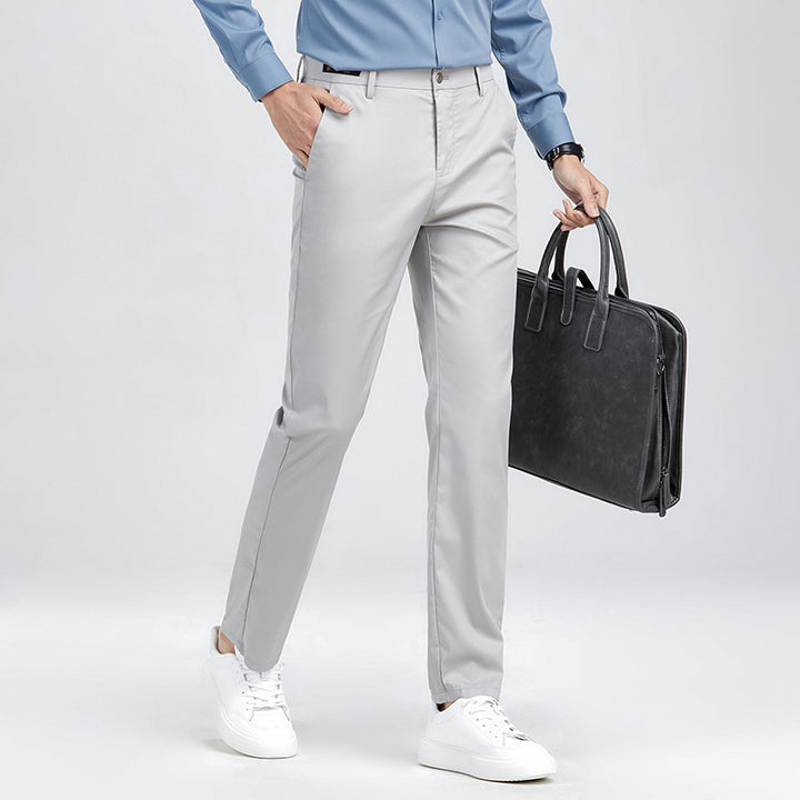 Herren elegante Chino-Hose mit atmungsaktiven Eigenschaften und praktischem Schnitt Aliams