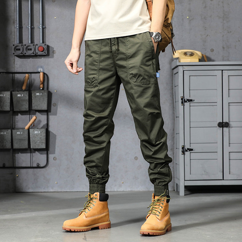 Herren funktionale Outdoor-Hose mit elastischem Bund und praktischen Taschen Aliams