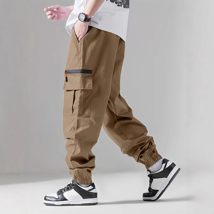 Herren Cargo-Hose mit elastischem Bund Hedi-Mode