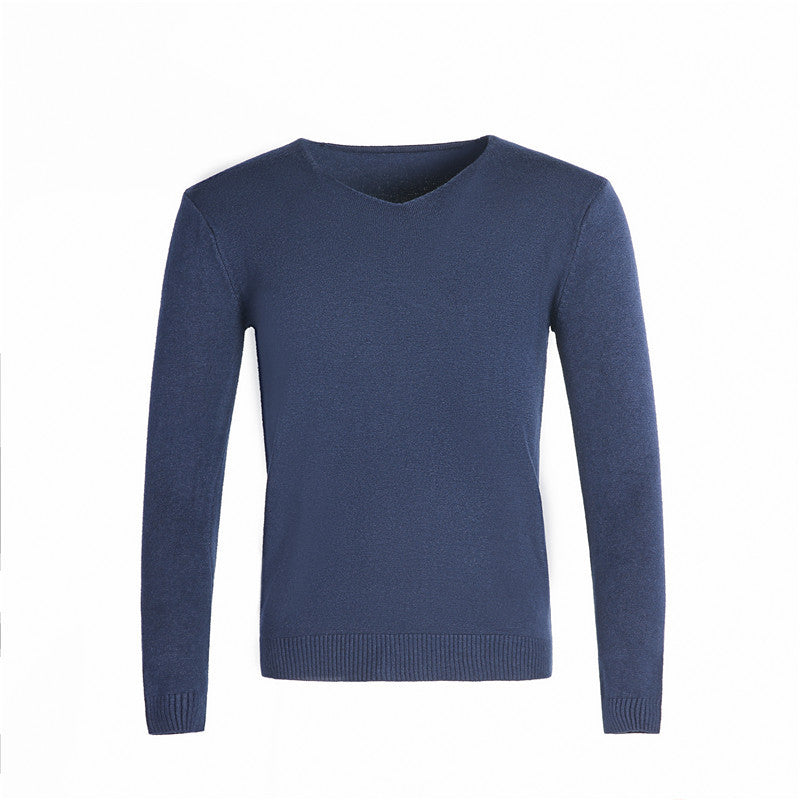Herren klassischer V-Ausschnitt Pullover Aliams