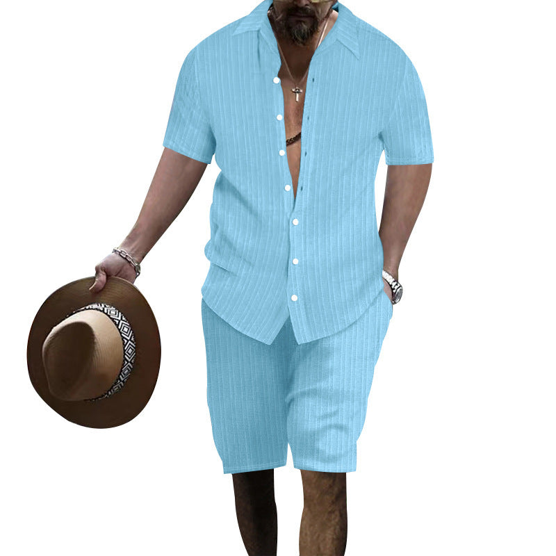 Herren Freizeitanzug im modernen Streifenlook Aliams