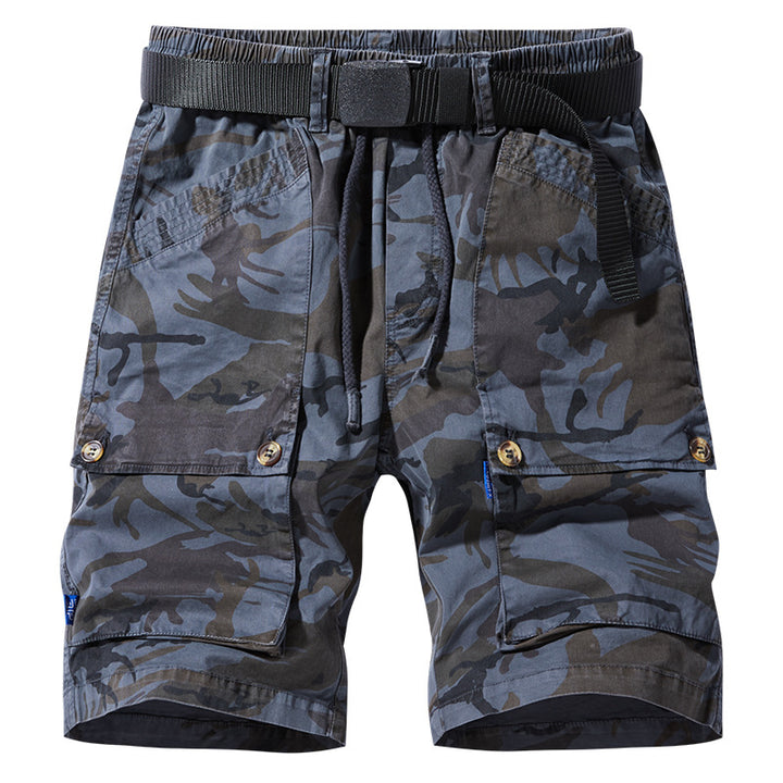 Herren Cargoshorts mit elastischem Bund und zahlreichen Taschen Aliams