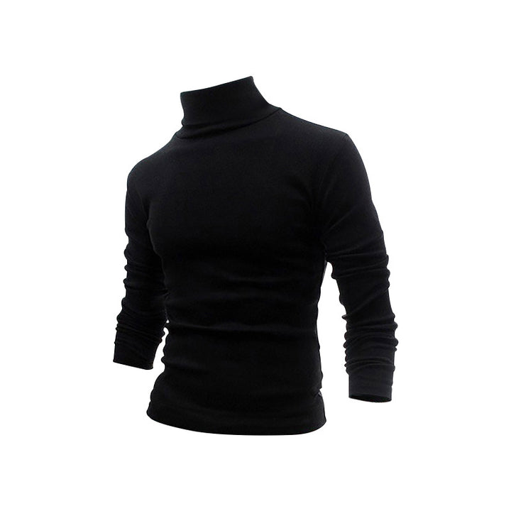 Herren eleganter Stehkragenpullover aus hochwertiger Baumwollmischung Aliams