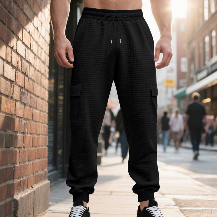 Herren Cargo-Jogginghose mit funktionalen Taschen Aliams