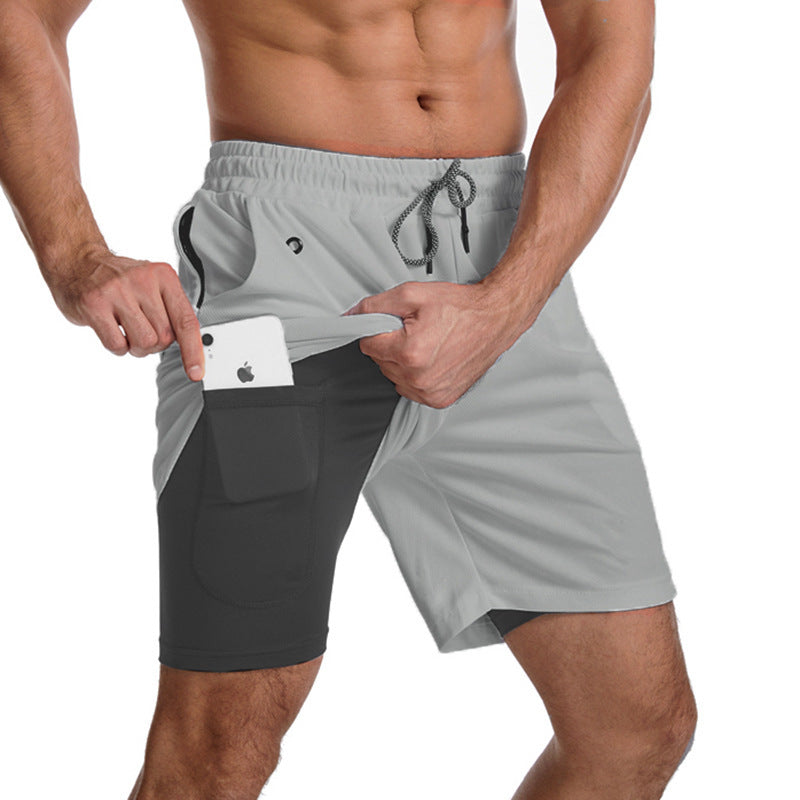 Herren Sportliche Hybrid-Shorts mit praktischen Taschen und atmungsaktivem Material Aliams