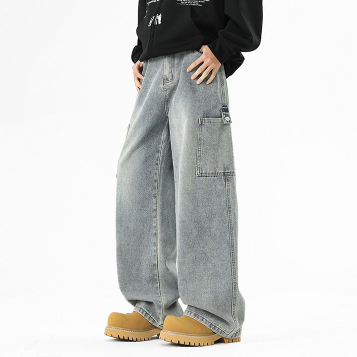 Herren Weit geschnittene Cargo-Jeans Aliams