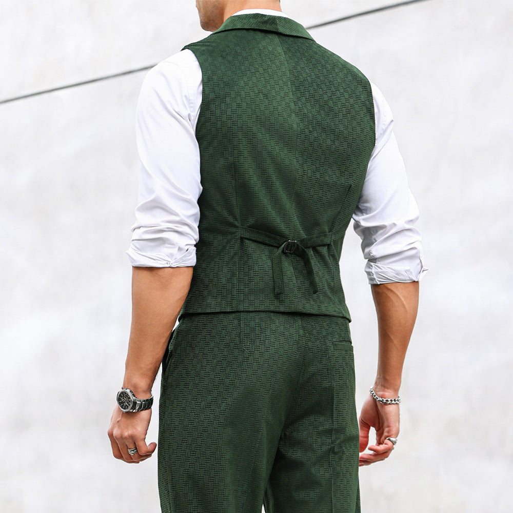 Herren elegante Weste mit strukturiertem Design und modernen Details Aliams