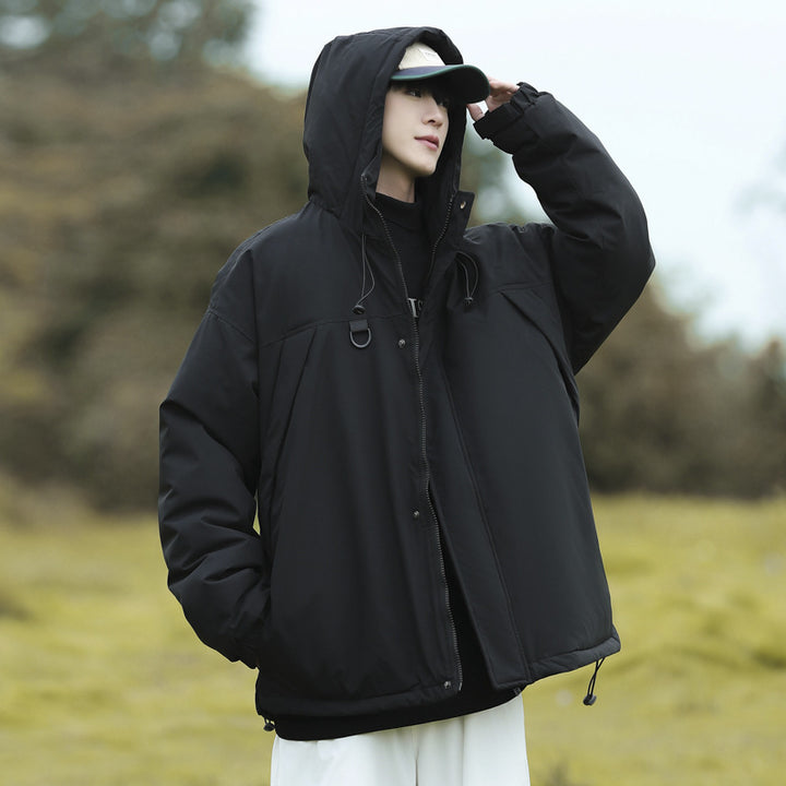 Herren technische Winterjacke mit verstellbarem Kapuzenkragen Aliams