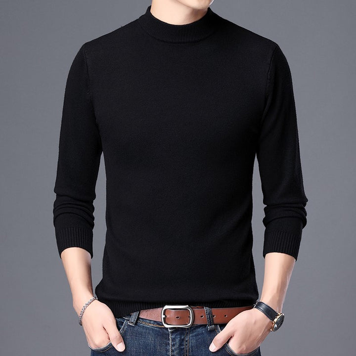 Herren Hochwertiger Rollkragenpullover aus feinem Strick Aliams