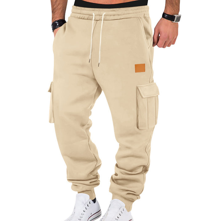 Herren Cargo Jogginghose mit multifunktionalen Taschen Aliams