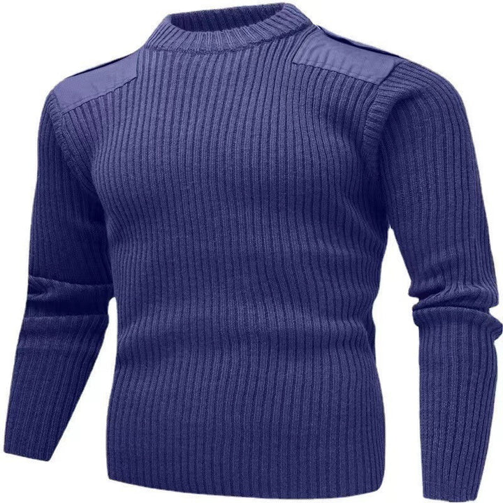 Herren strukturiertes Strickoberteil mit Schulterdetails Aliams