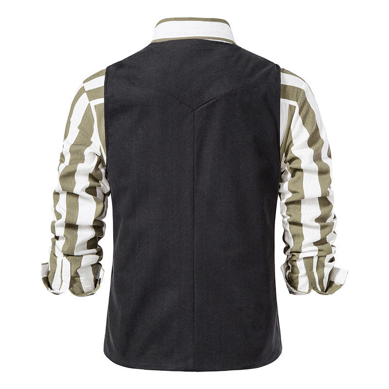 Herren Elegante Weste mit modernen Akzenten und strukturiertem Design Aliams