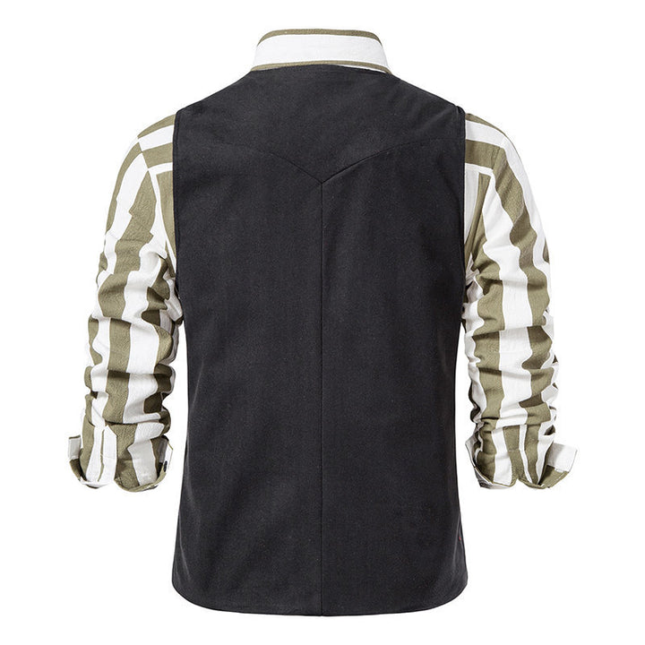 Herren Elegante Weste mit modernen Akzenten und strukturiertem Design Aliams