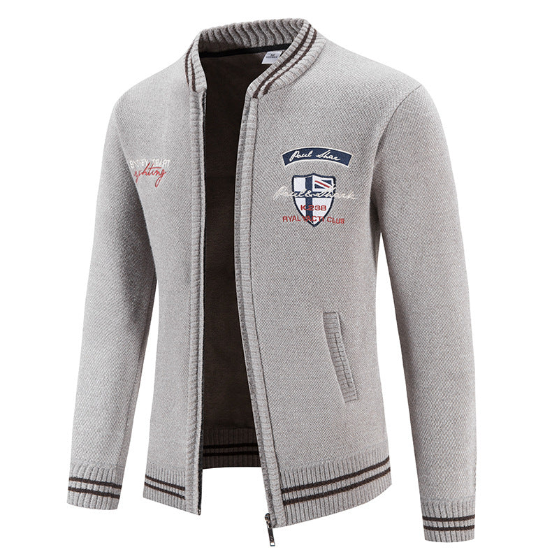 Herren sportliche Strickjacke mit vielseitigem Design Aliams