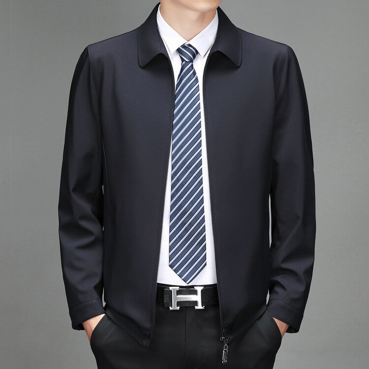 Herren elegante Übergangsjacke mit modernem Kragen Aliams