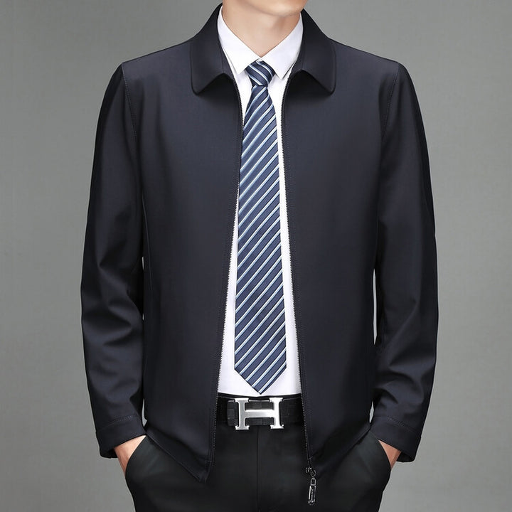 Herren elegante Übergangsjacke mit modernem Kragen Aliams