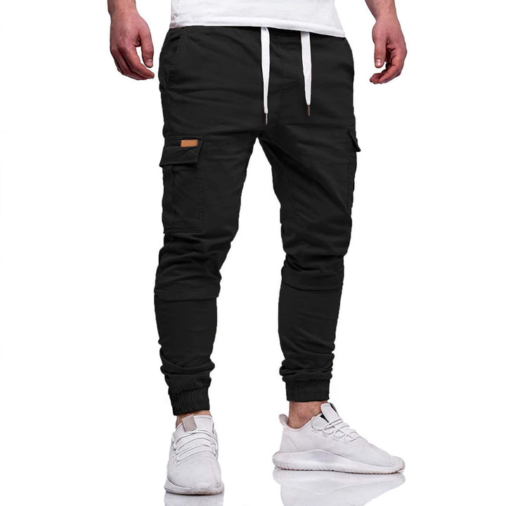 Herren Cargo-Jogginghose mit elastischem Bund und mehreren Taschen Aliams