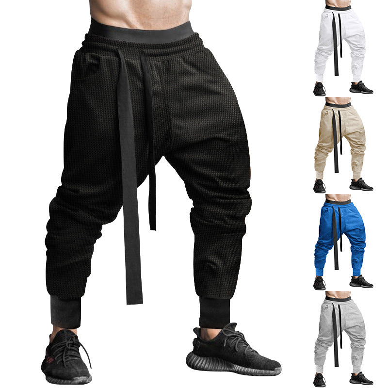 Herren Sportliche Relaxed Fit Jogginghose mit verstellbarem Bund Aliams