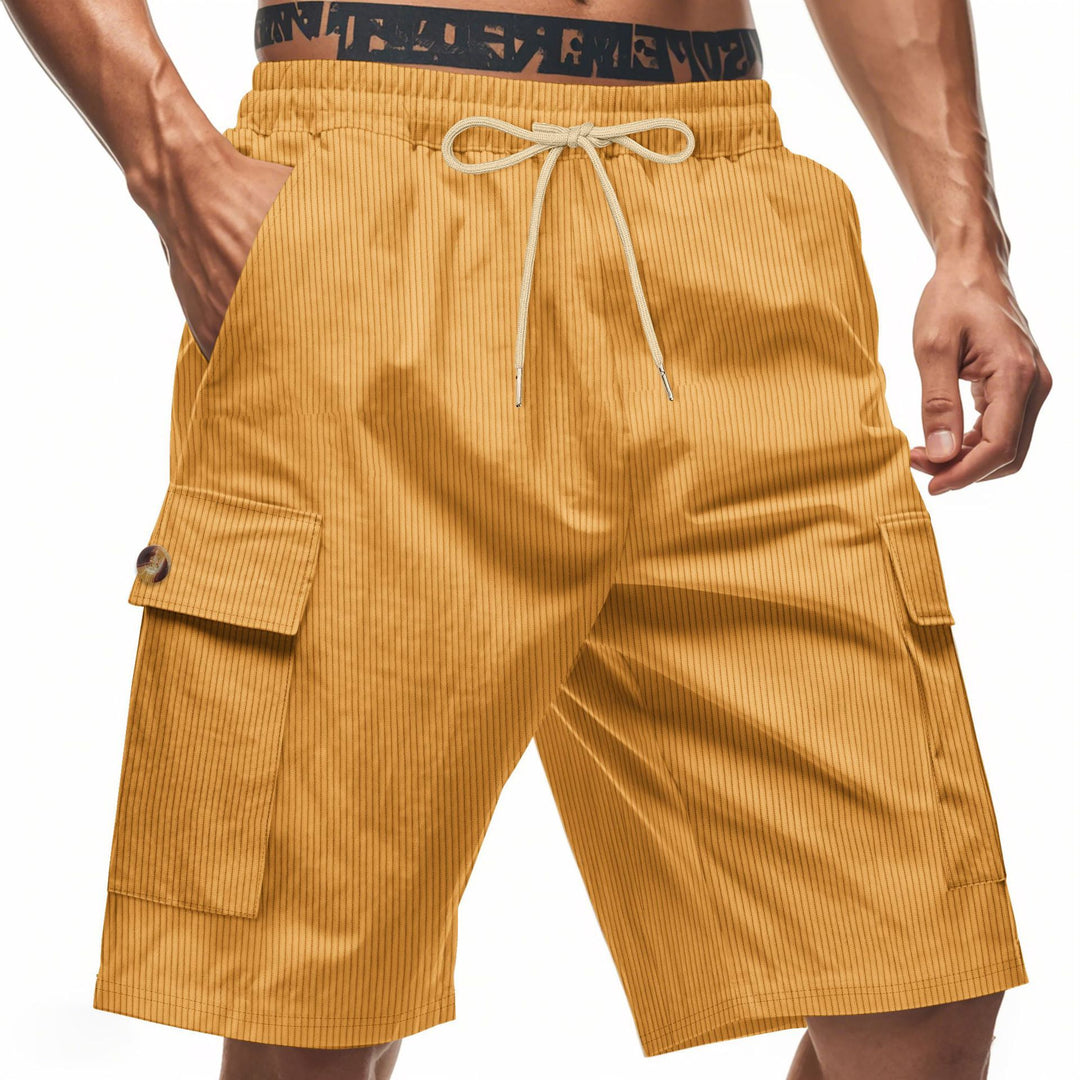 Herren Cargo-Shorts mit verstellbarem Kordelzug und praktischen Seitentaschen Aliams