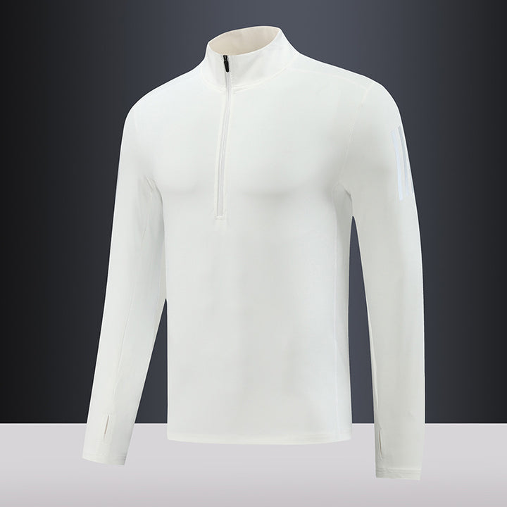 Herren Funktions-Thermo-Langarmshirt mit kurzem Reißverschluss Aliams