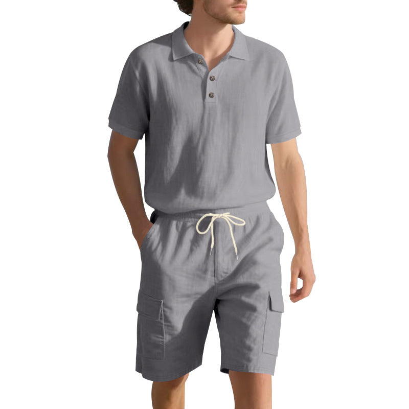 Herren Freizeit-Set mit atmungsaktivem Polo-Shirt und komfortablen Shorts Aliams