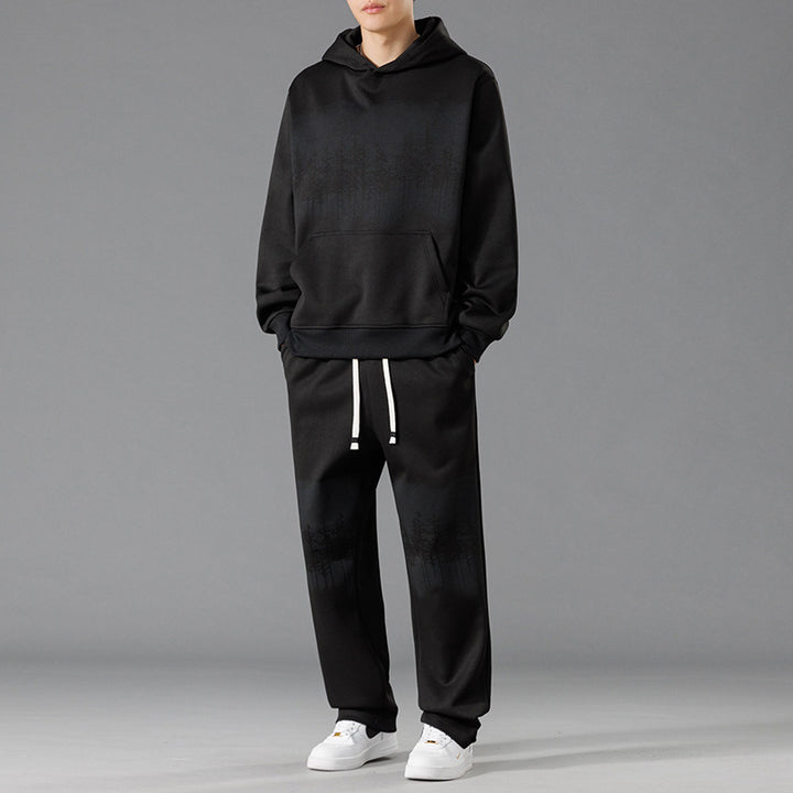 Herren Freizeit-Loungewear-Set mit entspannter Passform und kreativen Baum-Print Aliams