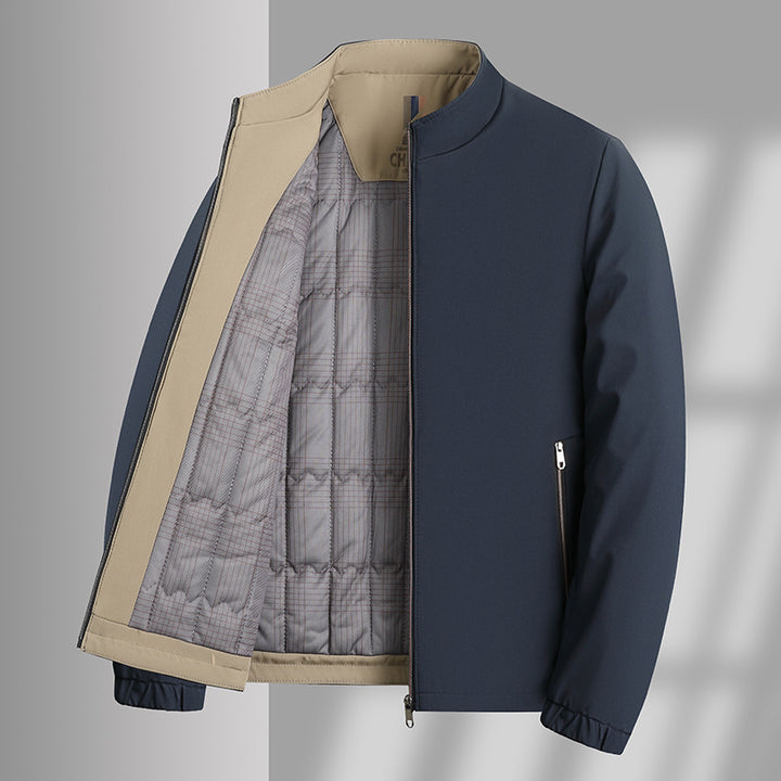 Herren isolierte Übergangsjacke mit praktischem Stehkragen Aliams