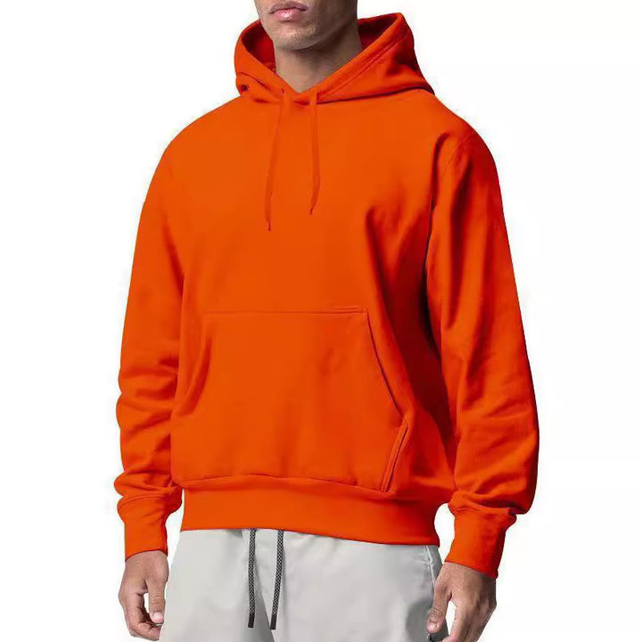 Herren klassischer Kapuzenpullover mit Kängurutasche und atmungsaktivem Material Aliams