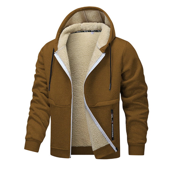 Herren warme Fleecejacke mit funktionalem Schnitt Aliams