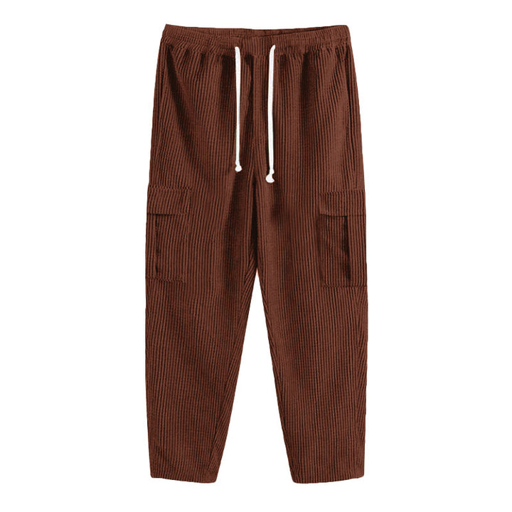 Herren Cargohose aus komfortablem Waffelmaterial mit verstellbarem Bund Aliams
