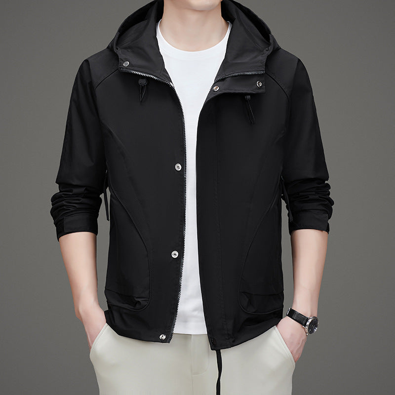 Herren Sportliche Übergangsjacke mit praktischem Kapuzendesign Aliams