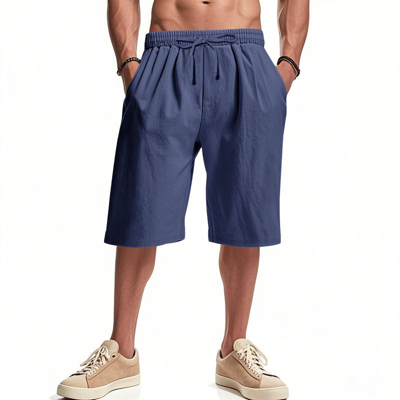 Herren bequeme Cargo-Shorts mit elastischem Bund und großzügigen Taschen Aliams