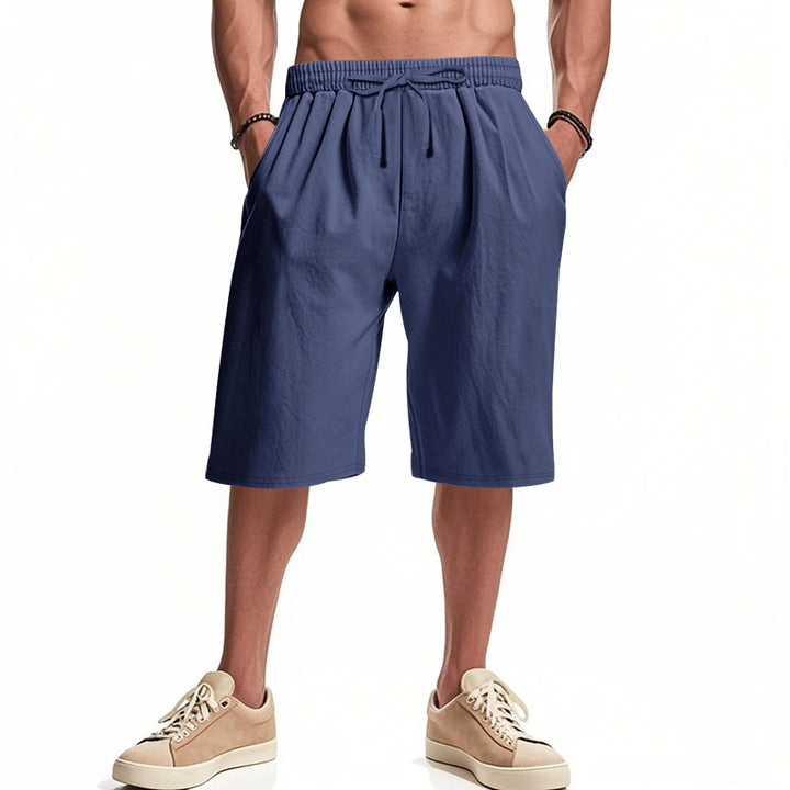 Herren bequeme Cargo-Shorts mit elastischem Bund und großzügigen Taschen Aliams