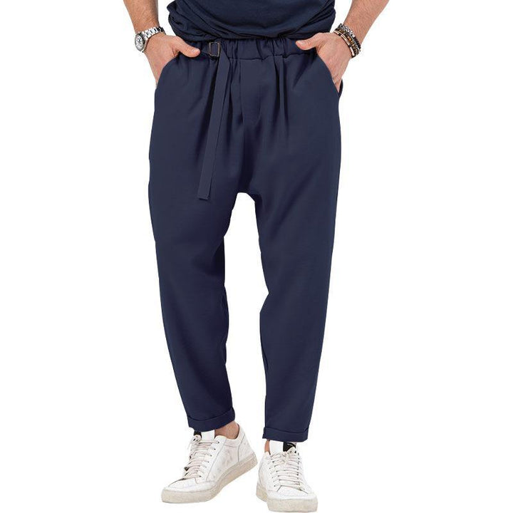 Herren stylische Haremshose mit elastischem Bund und praktischen Seitentaschen Aliams