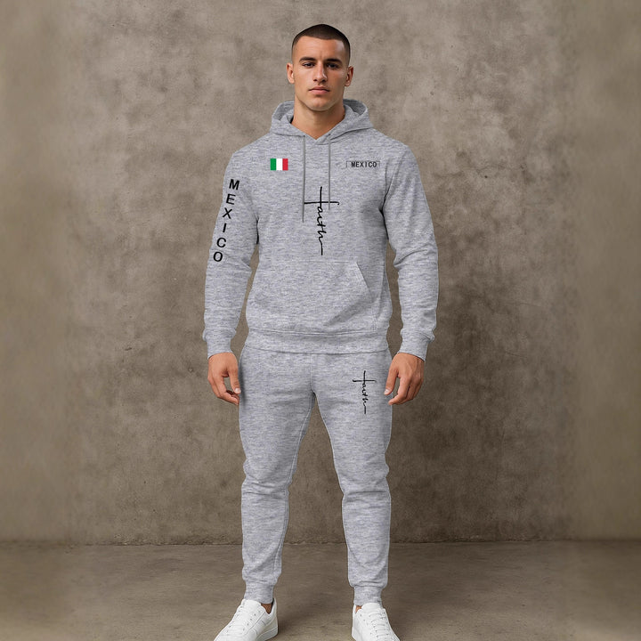 Herren Sport Hoodie und Jogginghose Set Aliams