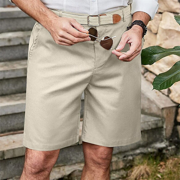 Herren Chino-Shorts mit atmungsaktivem Stoff und seitlichen Eingrifftaschen Aliams