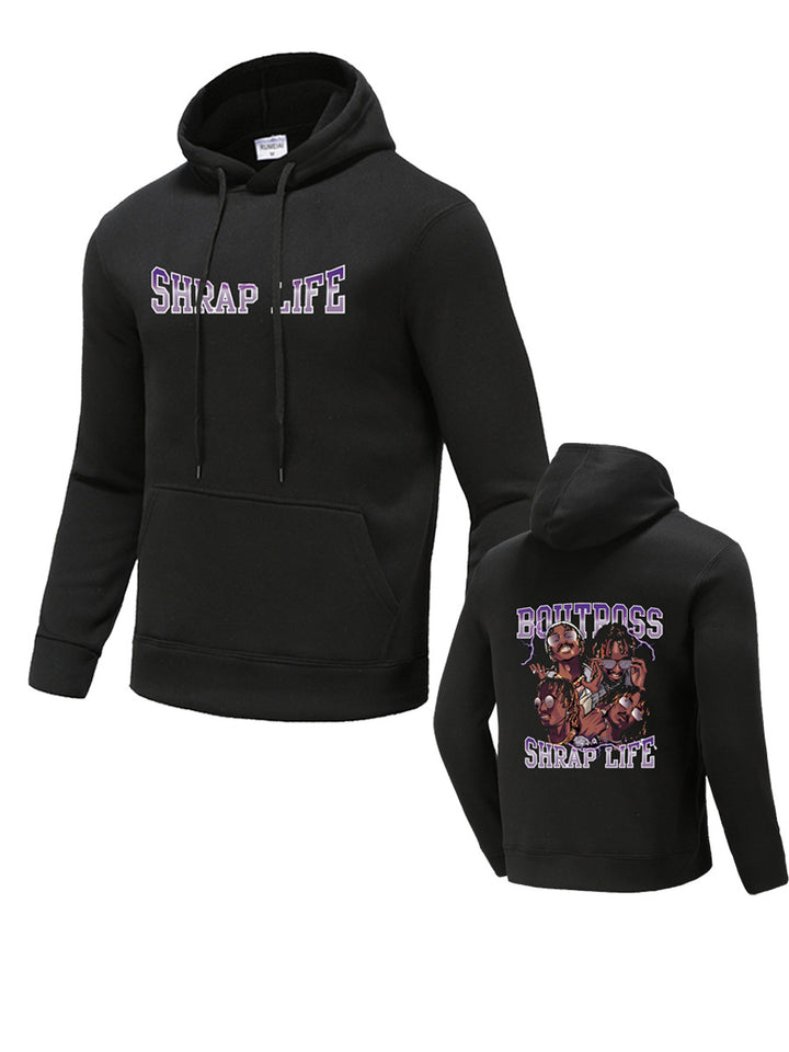 Herren Kapuzenpullover mit kreativem Druckdesign Aliams