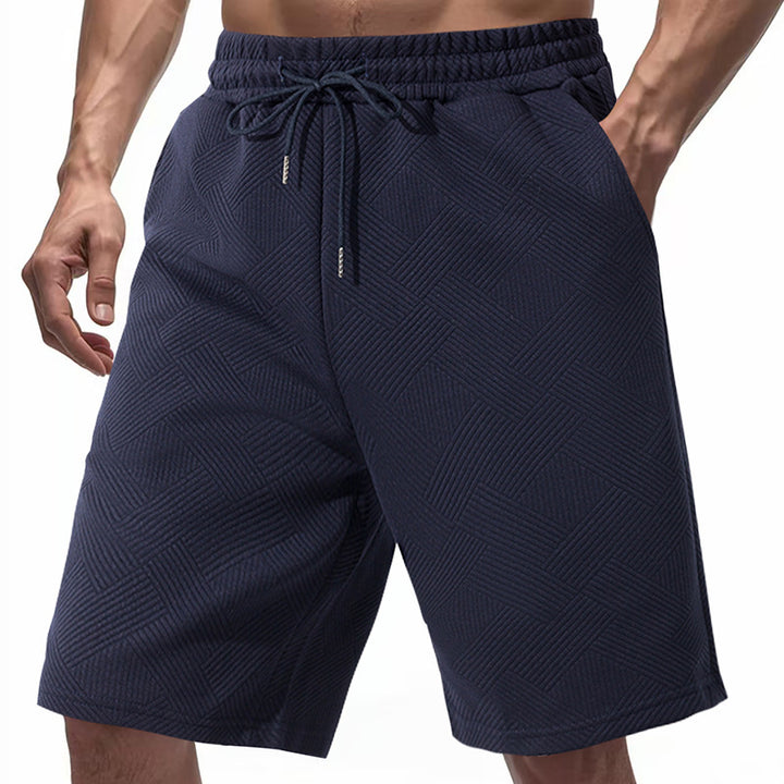 Herren sportive Shorts mit strukturiertem Design und elastischem Bund Aliams