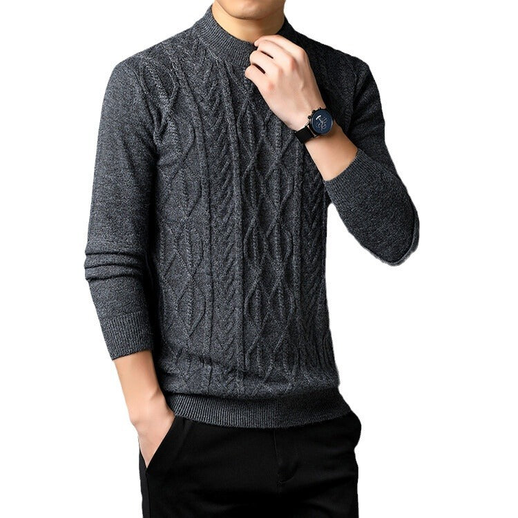 Herren Strickpullover mit strukturiertem Zopfmuster Aliams