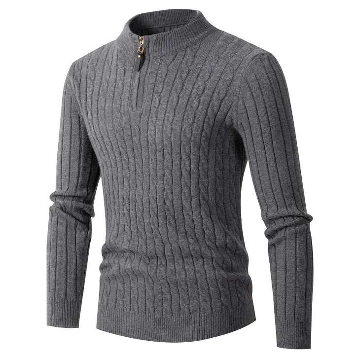 Herren Feinstrickpullover mit Stehkragen Aliams