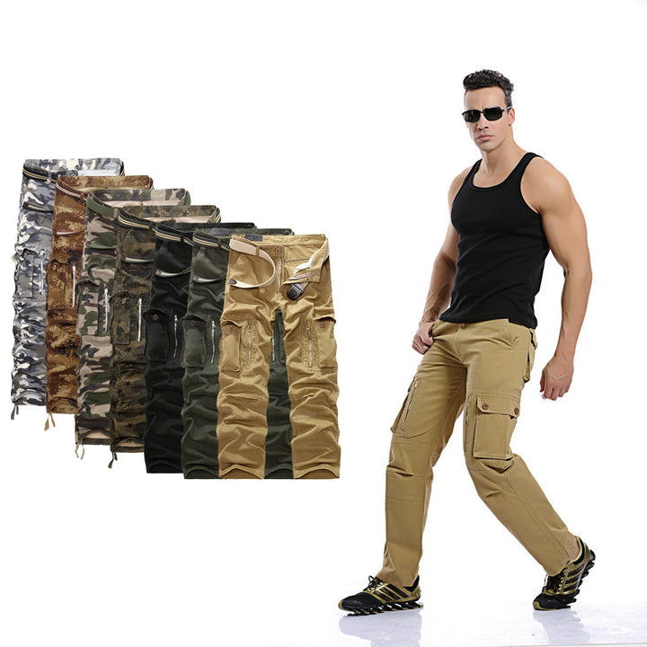 Herren Cargo-Hose mit praktischen Reißverschlusstaschen und elastischem Bund Aliams