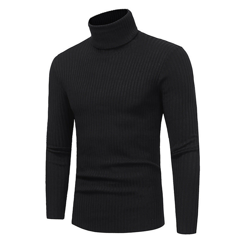 Herren Hochwertiger Rippenrollkragenpullover Aliams