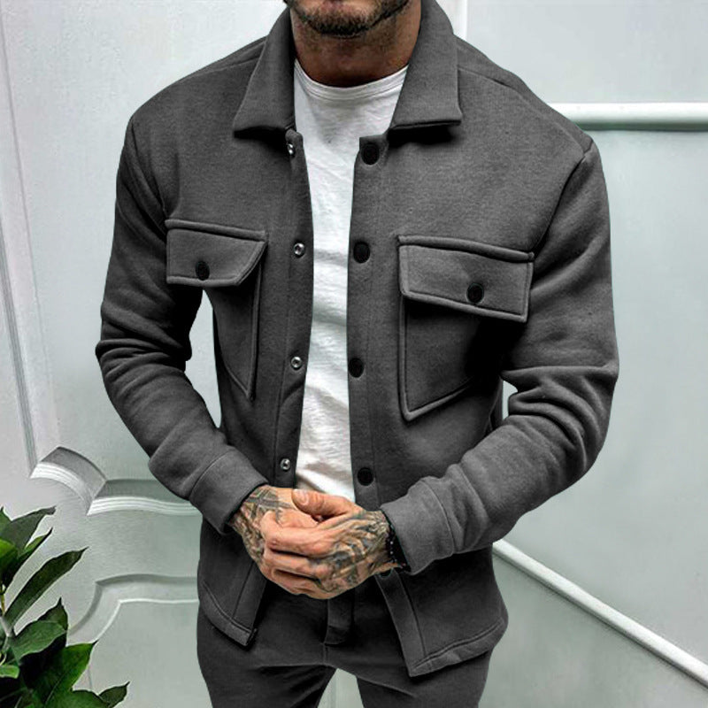 Herren Utility Jacke mit praktischen Taschen und modernem Schnitt Aliams