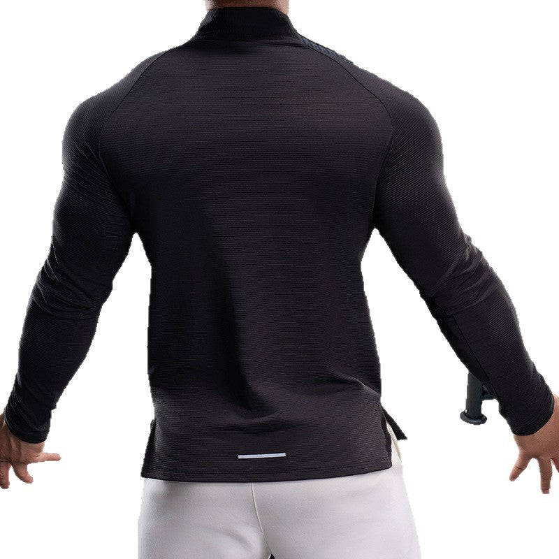 Herren Sportliches Funktionsoberteil mit kurzem Reißverschluss Aliams