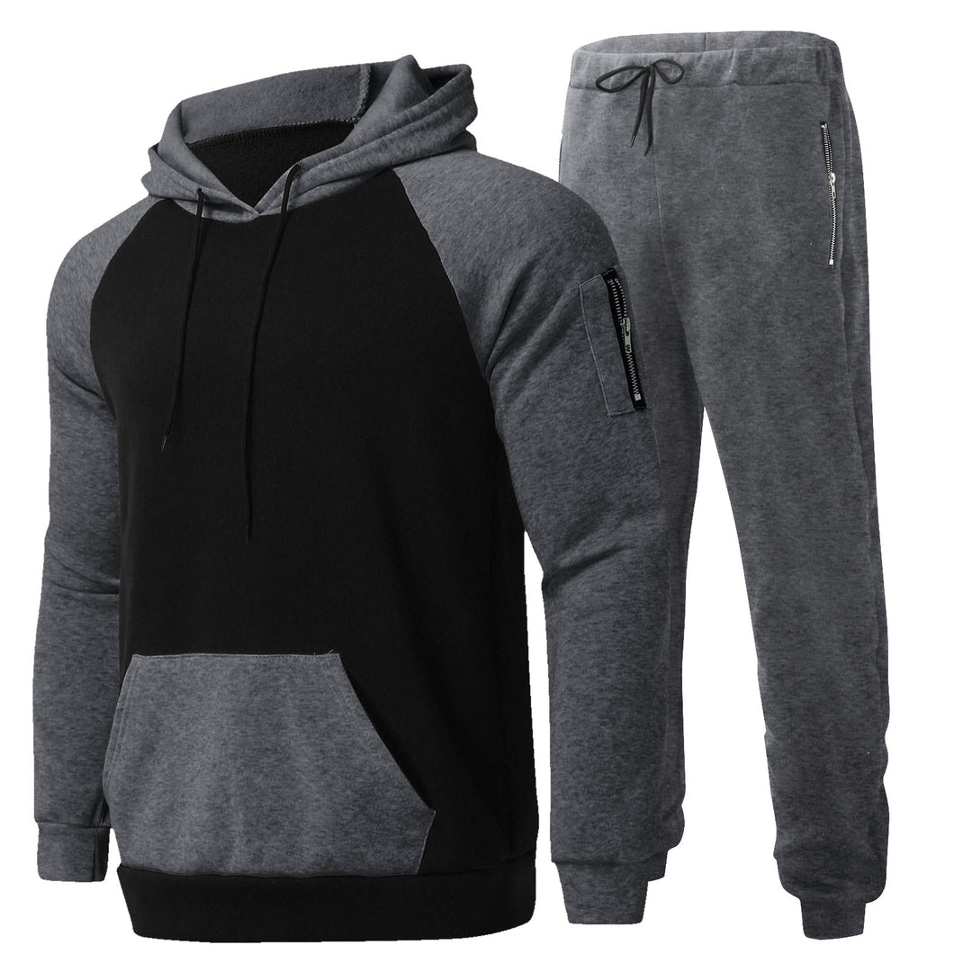 Herren Sportliches Hoodie- und Jogginghose-Set mit atmungsaktiver Struktur Aliams