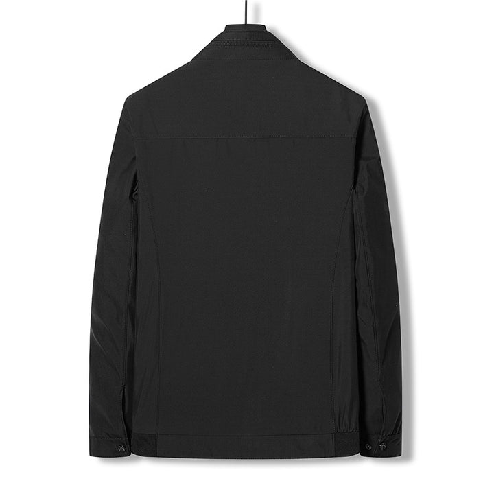 Herren funktionale Outdoor-Jacke mit hohem Kragen und atmungsaktiven Eigenschaften Aliams