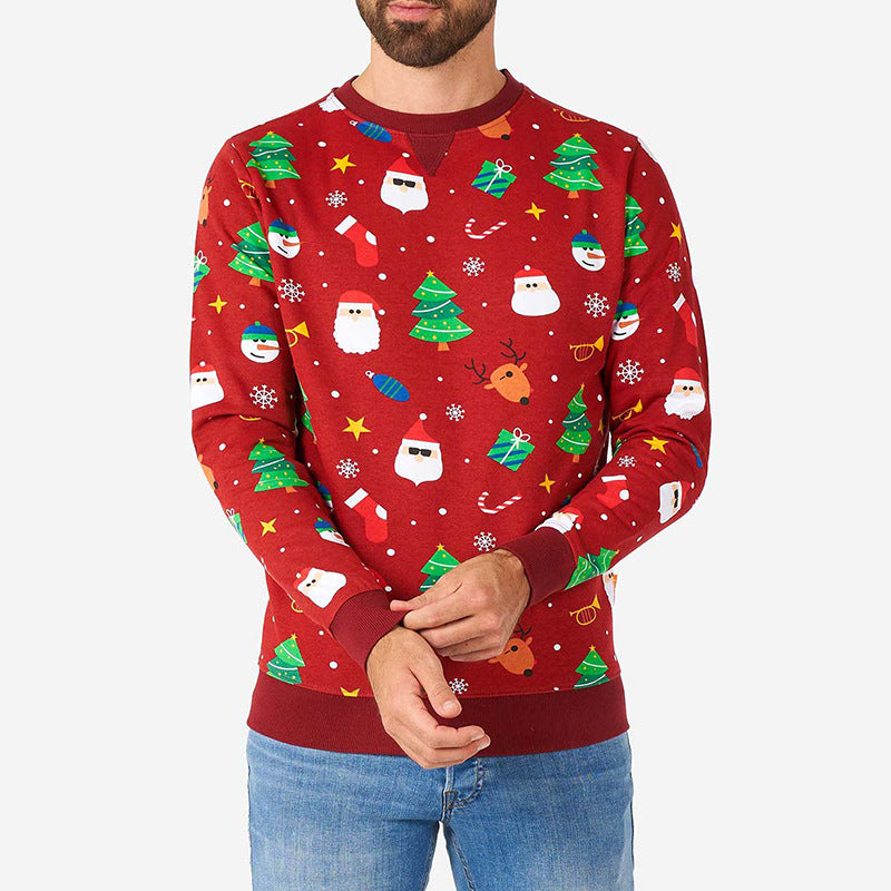 Herren festlicher Weihnachts-Pullover mit lustigem Motiv Aliams