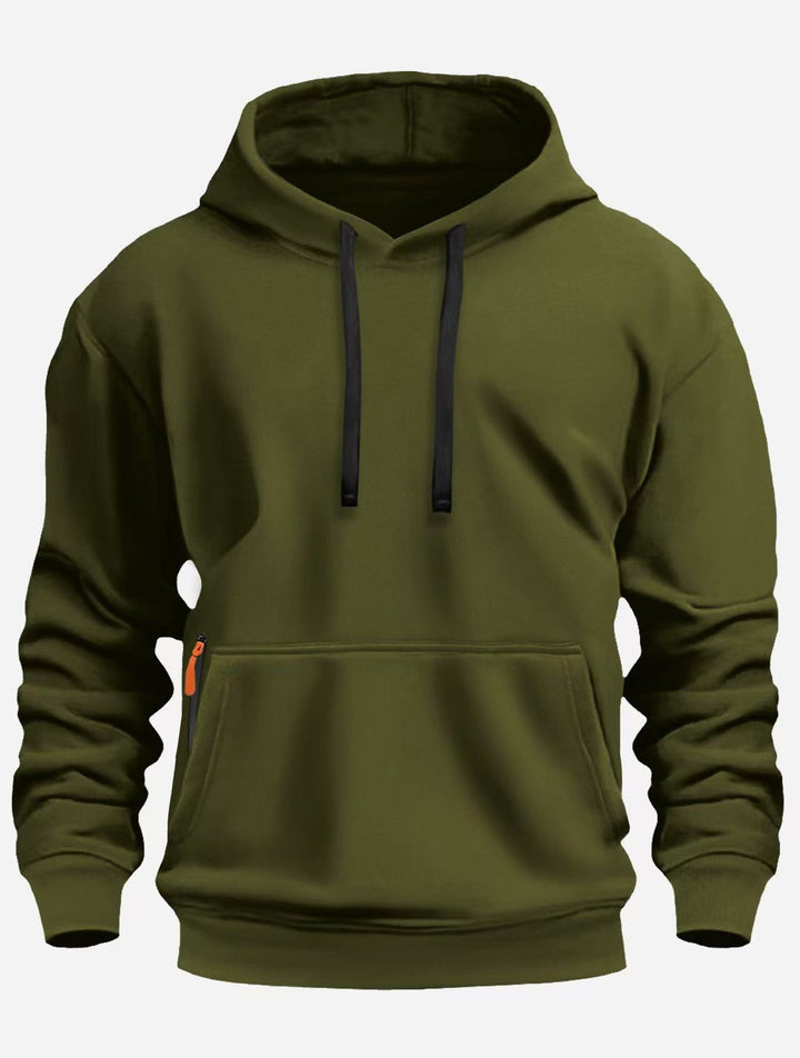 Herren sportlicher Kapuzenpullover mit praktischen Taschen und atmungsaktivem Material Aliams